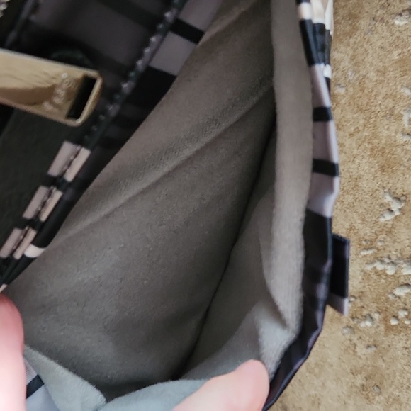 LUG Flare Striped Stylish Black, Gray, Tan Womans Crossbody Bag - Picture 3 of 14